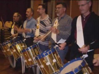 Tambours BGHA : Répétition hébdomadaire.