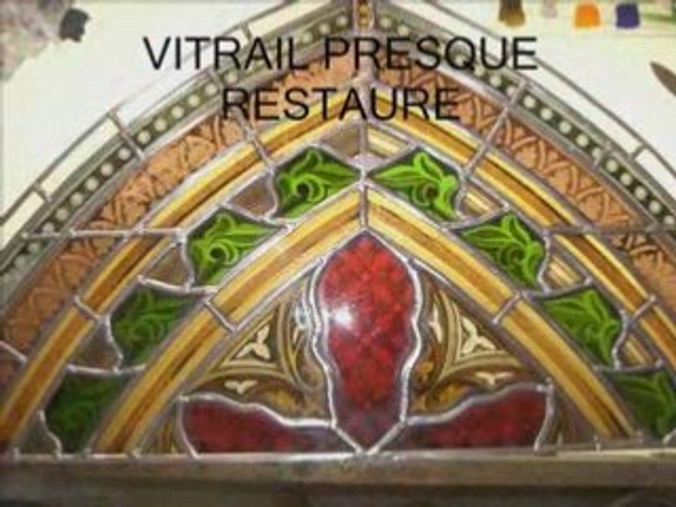 créations des vitraux de st andré d'Olérargues