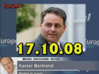 ITW de Xavier Bertrand (17.10.08)