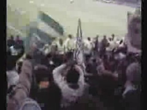 Ultras du sporting lors d´un deplacement a porto