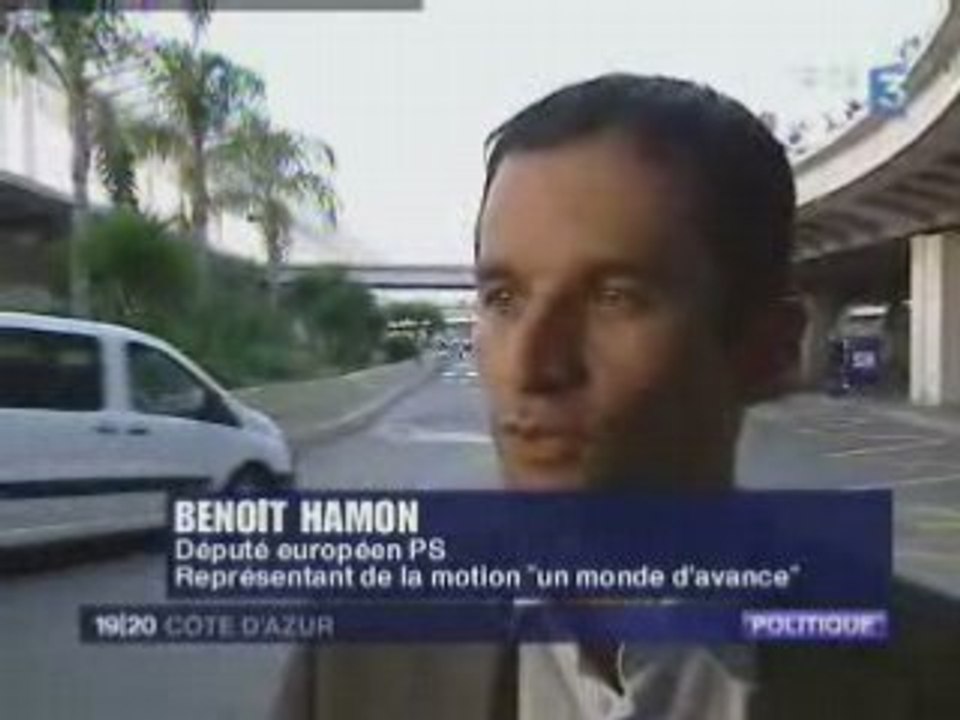 Benoît Hamon sur France 3 côte d'azur le 18 octobre 08