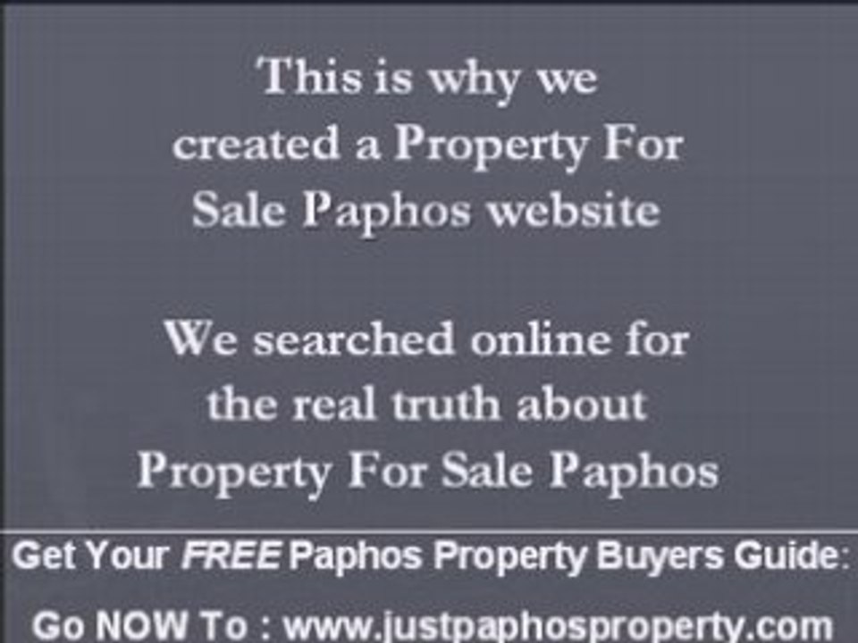 Property For Sale Paphos