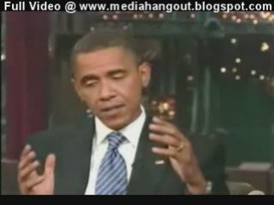 Late Show w/David Letterman - Sen. Barack Obama