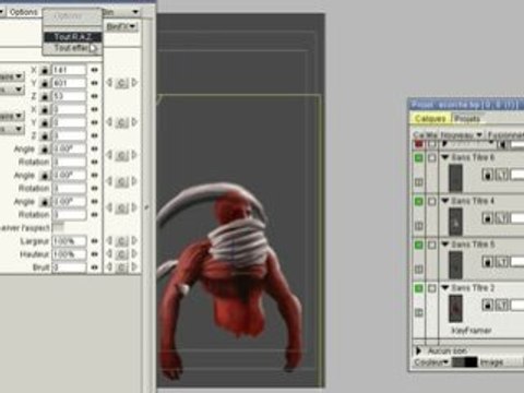 Tutorial TVPaint déplacer plusieurs calques en même temps