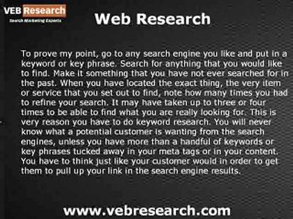 web research
