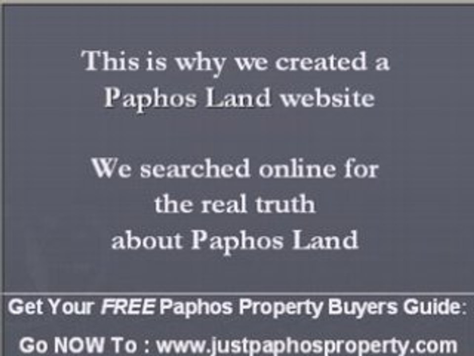 Paphos Property Sale