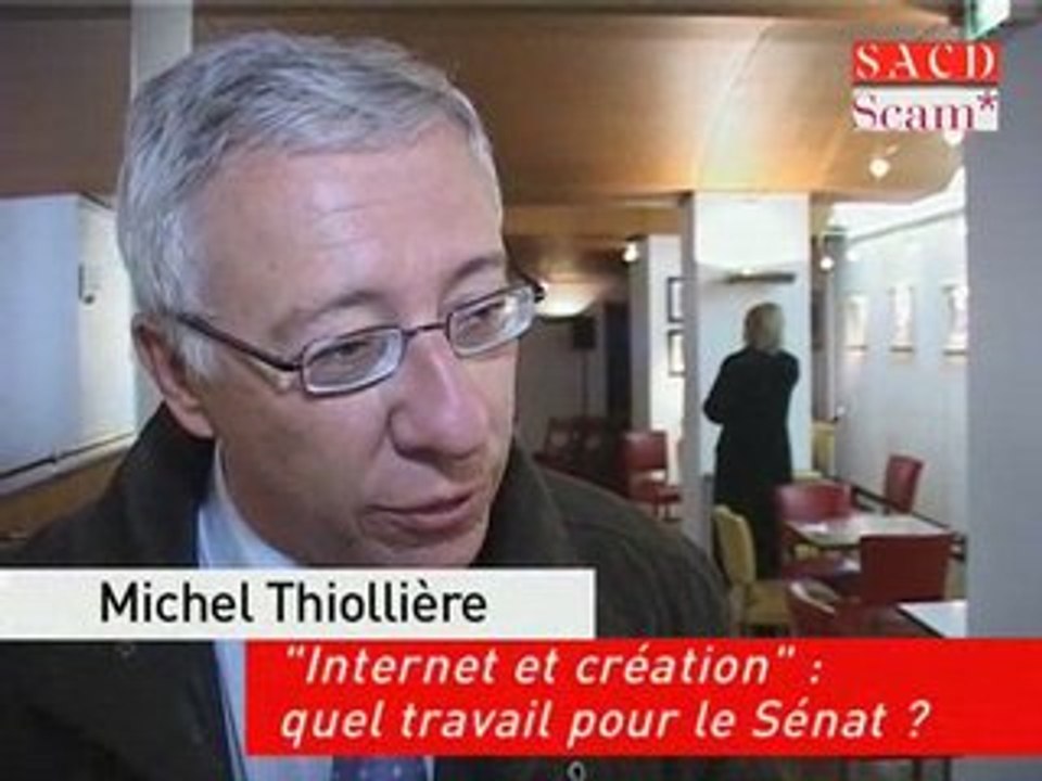 Michel Thiollière : internet et création