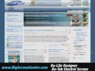 Da-Lite Designer Da-Tab Electrol Screen
