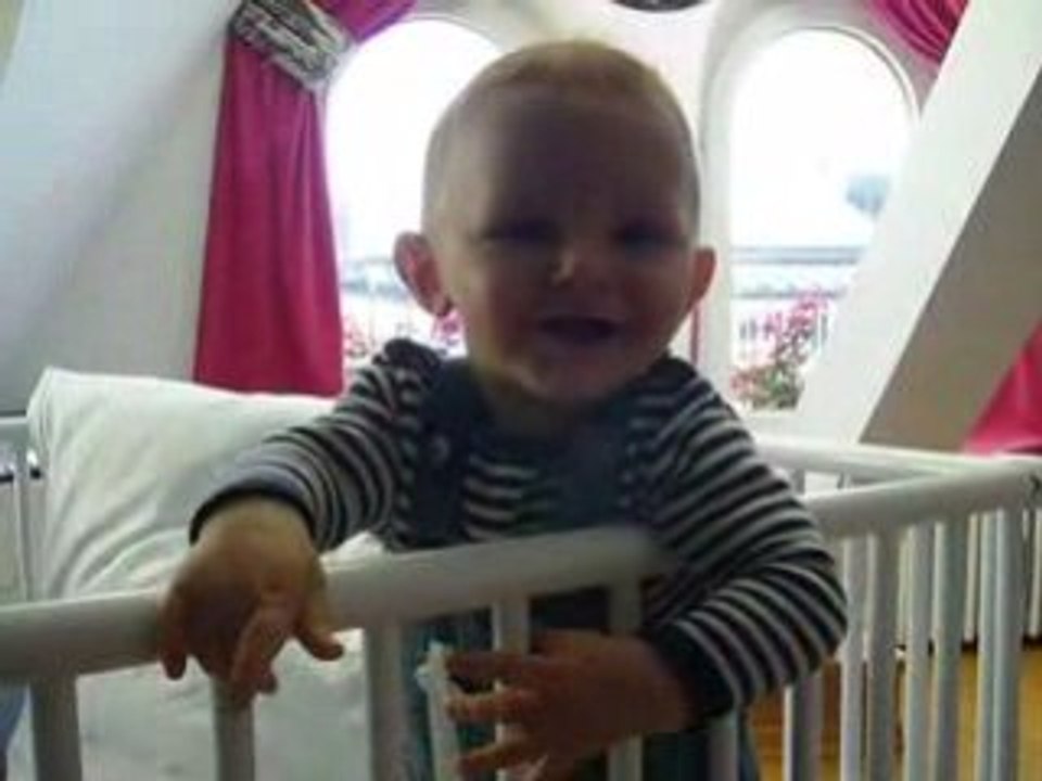 Standing and singing
