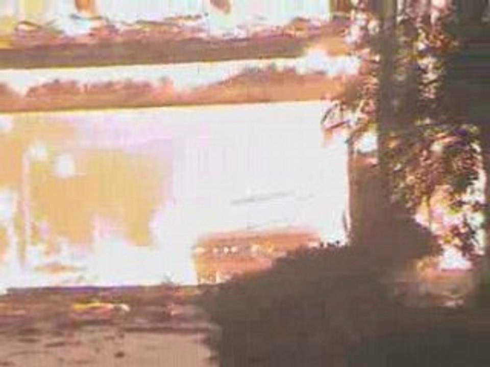 Two houses burning down(NO FIRE DEPT) California wildfires