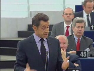 Nicolas Sarkozy on the European Council meeting