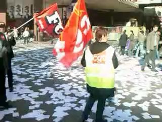 GREVE AUX GALERIES LAFAYETTE HAUSSMAN LE VENDREDI 17 OCTOBRE