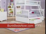 Bunk Beds - Twin over Full - White - Columbia