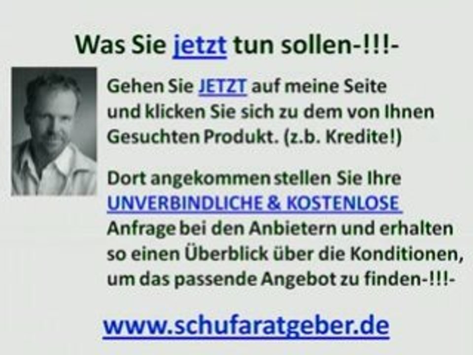 schweizer kredit ohne schufa abfrage? Ratgeber Video!