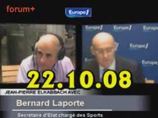 ITW de Bernard Laporte (22.10.08)