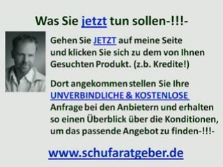 kreditvermittlung mit schufa eintrag? Ratgeber Video!