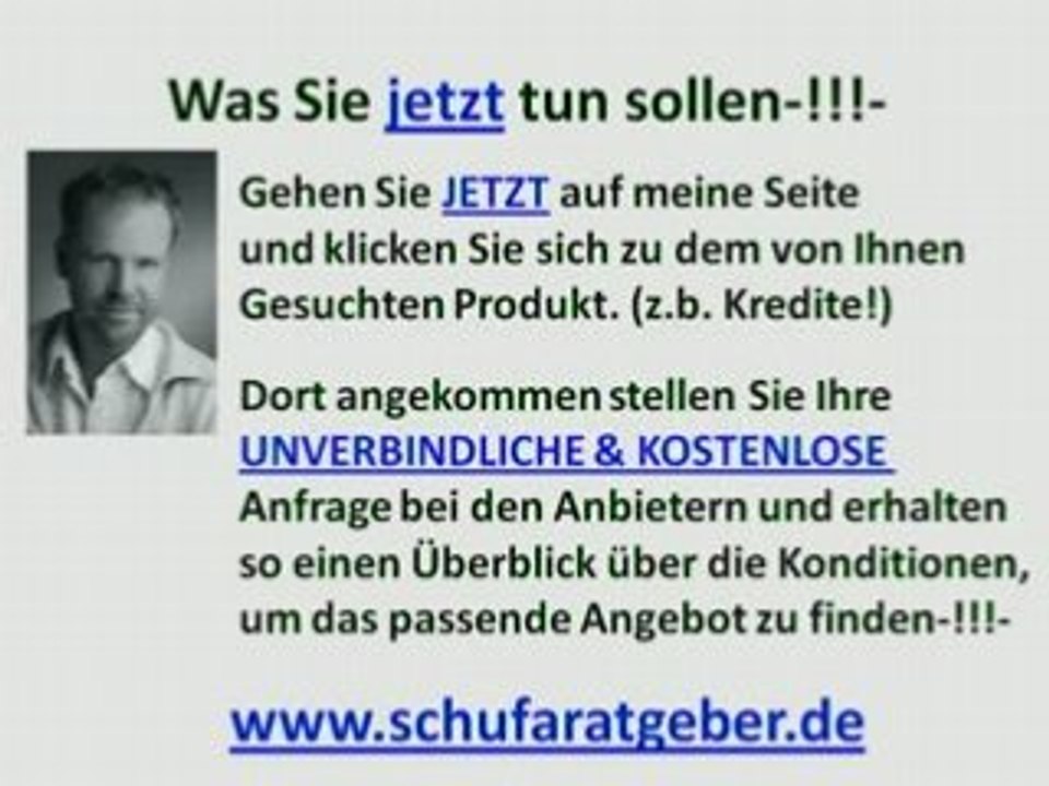 darlehen mit schufa einträgen? Ratgeber Video!