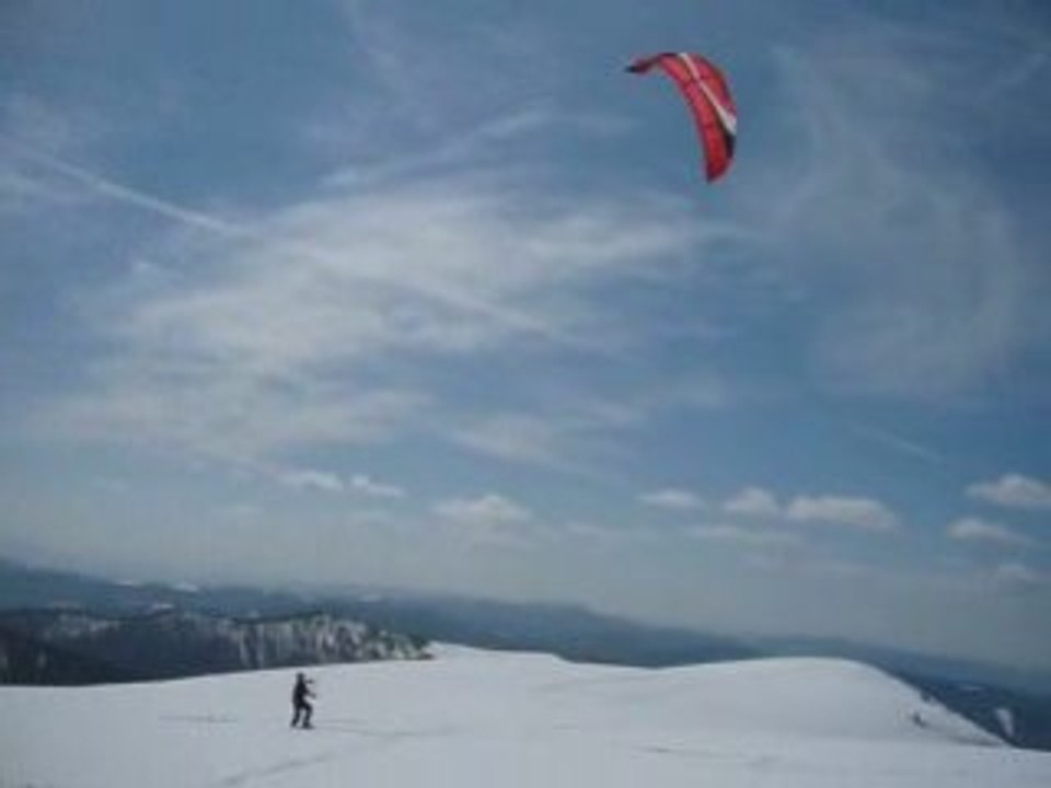 Snowkiting na Martinkach