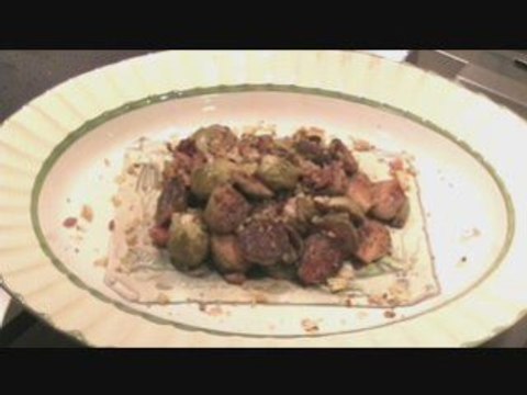 Braised Brussels Sprouts with Pancetta and Balsamic