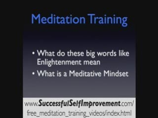 Meditation Training Welcome Video for a Meditative Lifestyle