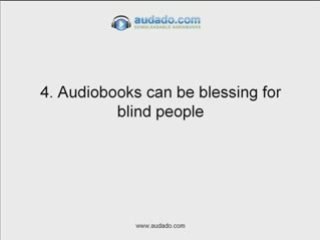 Audiobooks for the blind