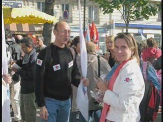 Manif UNSA Educ Rouen 19:10:08 Paris