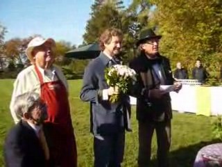 Baptême de Rosa ‘Prince Jardinier’® chez Meilland, Courson