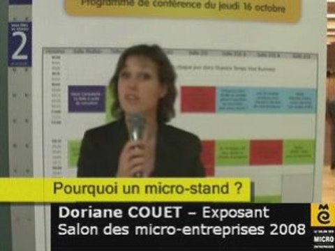 Doriane COUET au Salon des micro-entreprises 2008