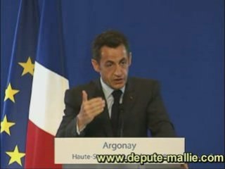 Nicolas Sakozy : Mesures de soutien à l'économie (23 oct 08)