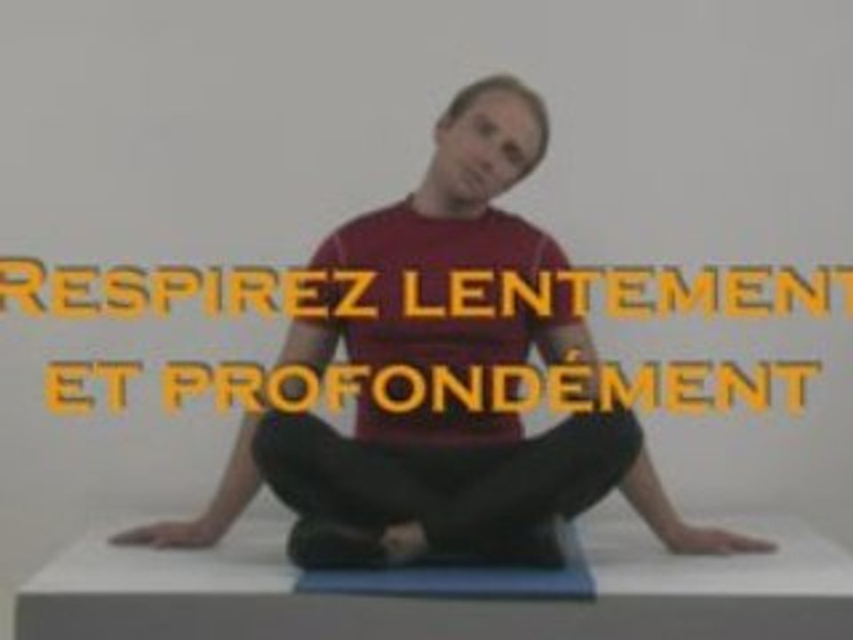 Exercice fitness stretching trapezes