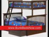 Columbia Twin over Full Bunk Bed - Antique Walnut