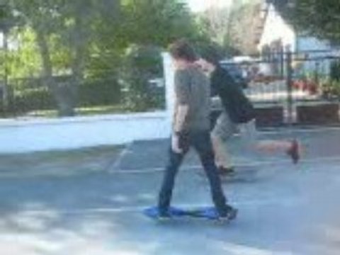 Axel en skate,teo en sboard