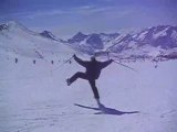 Un seul ski (au glacier des 2 Alpes)