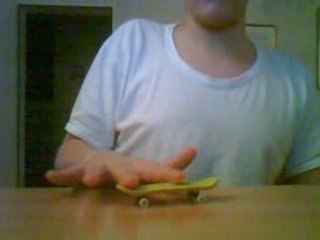 Kickflip finger skate