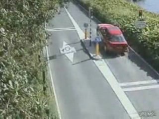 Chick Fails At Trying To Skip Toll