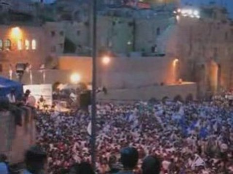 YOM YERUSHALAYIM AT KOTEL WESTERN WALL JERUSALEM ISRAEL
