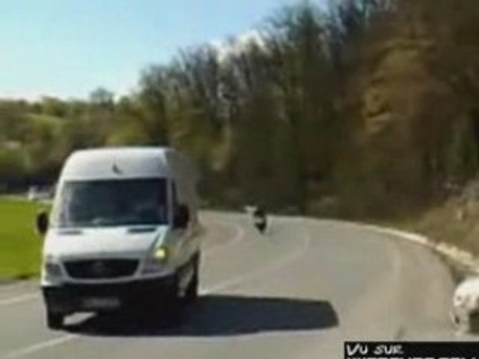 Accident route moto