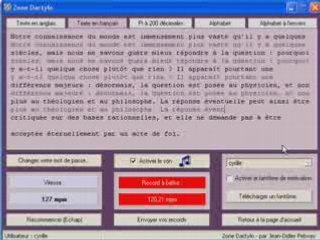 zone dactylo - texte français