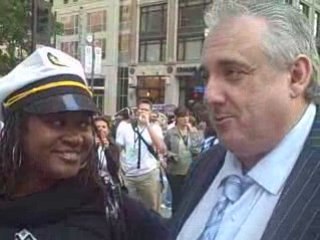 John mingles at the Fun Crowd Event