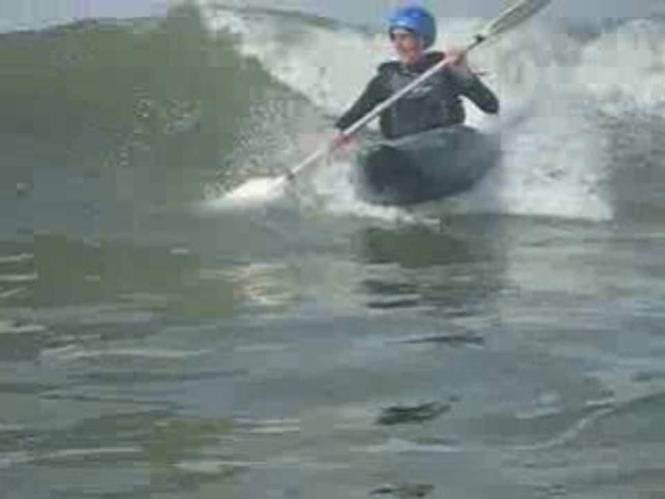 kayak de rivière en mer, plage le Gohau, St Michel-Chef-chef
