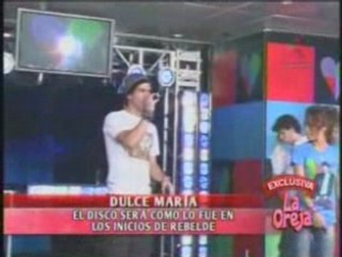 Dulce Maria grabando el nuevo disco de RBD (LO)