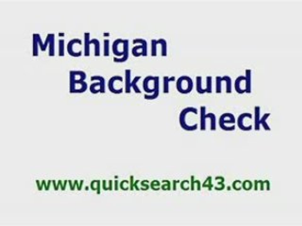 Michigan background check