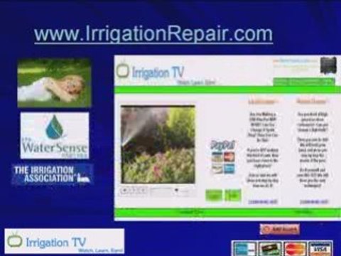 Garden Irrigation System Repair and sprinkler system diy.