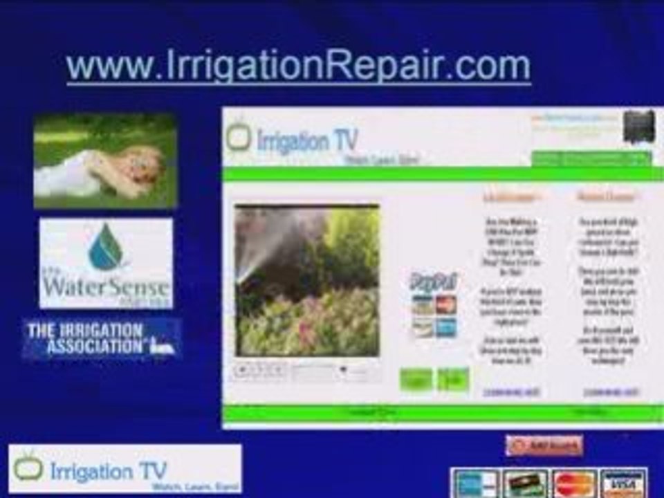 Garden Irrigation System Repair and sprinkler system diy.