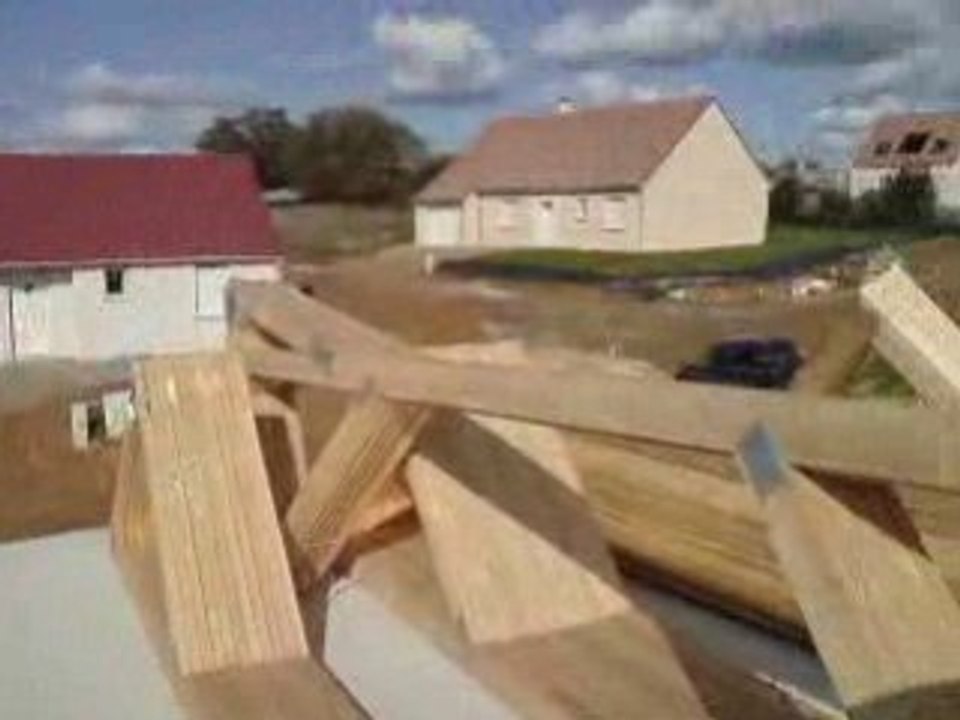 Charpente avant montage