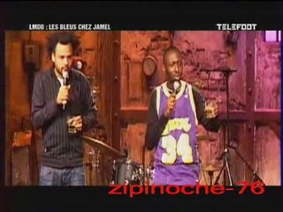 Jamel  Debbouz et l'équipe de france mdr