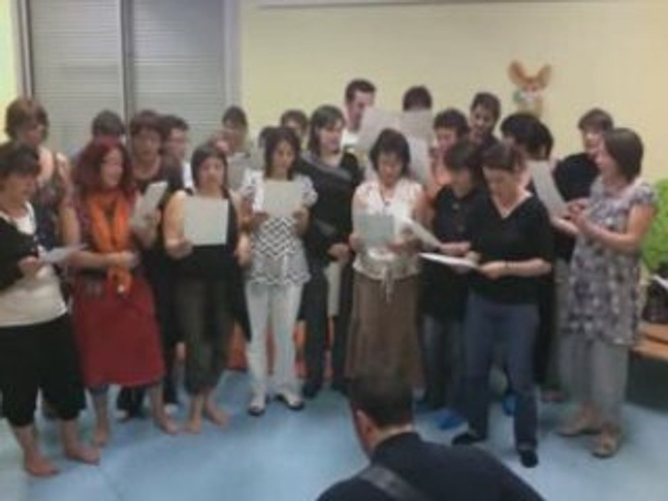 Répétition à la crèche Léa Blain