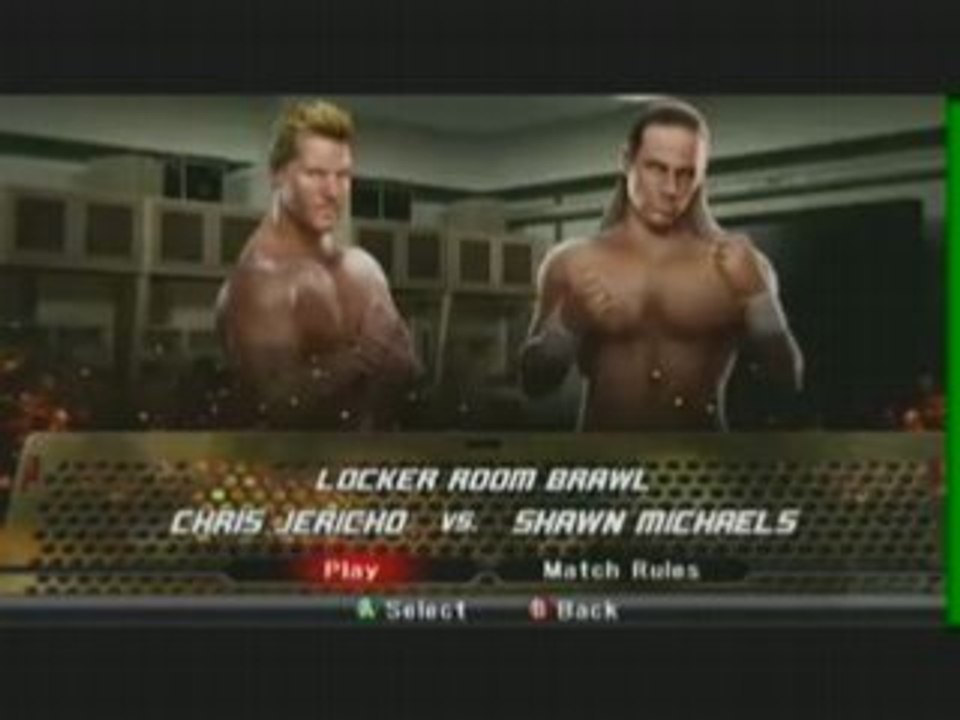 HBK VS Y2J (match en backstage) Smackdown VS Raw 2009 !