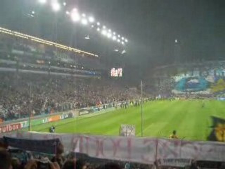 OM-PSG 2008-2009 Entrée des équipes