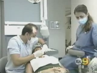 KCAL News covers a Dental Office mixed with a Spa.
